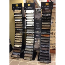 Kundenspezifische Holzboden Standing Stone Produkte Showroom Einzelhandel 20 Stück pro Row Tile Display Rack